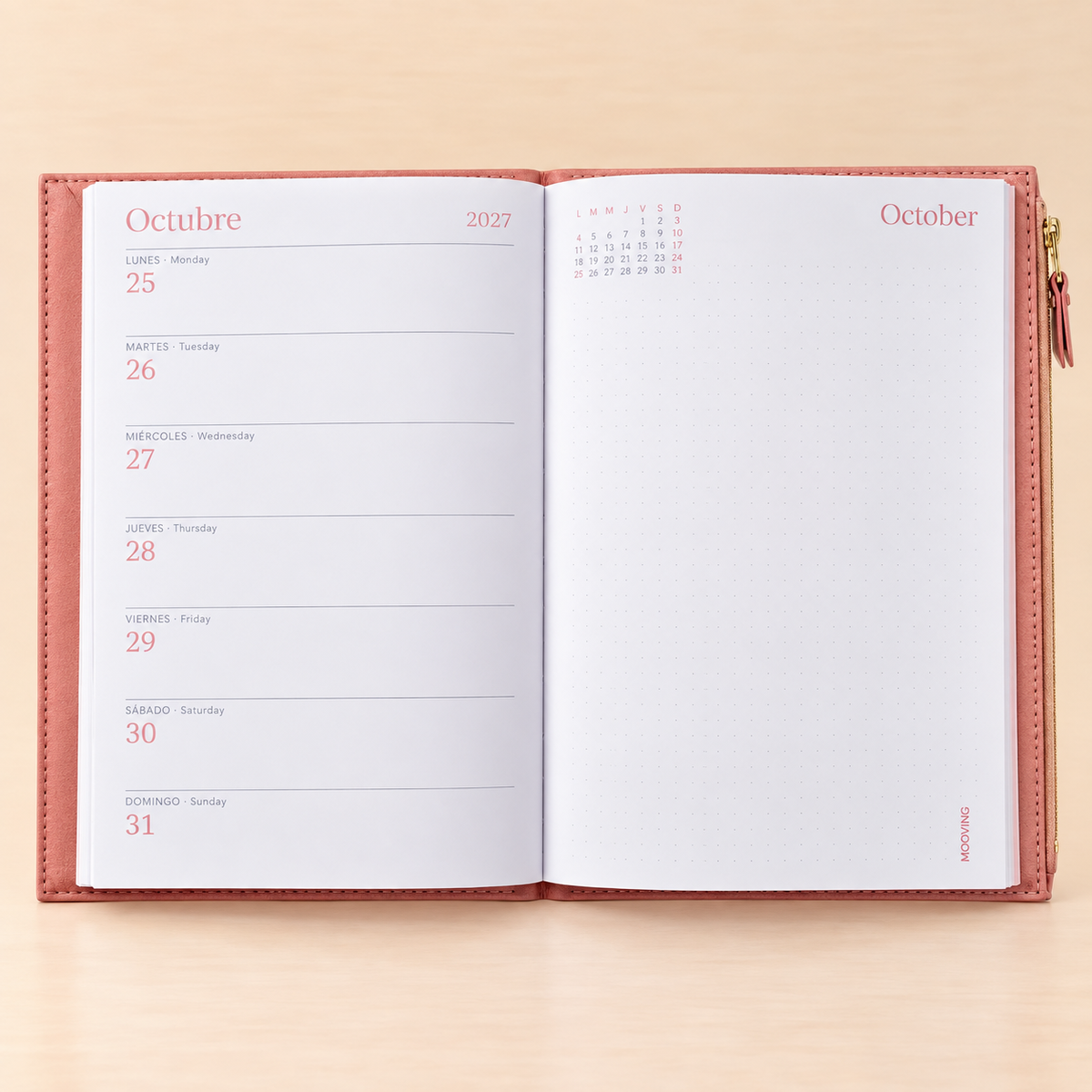 Agenda Mooving Boheme 2027 semanal