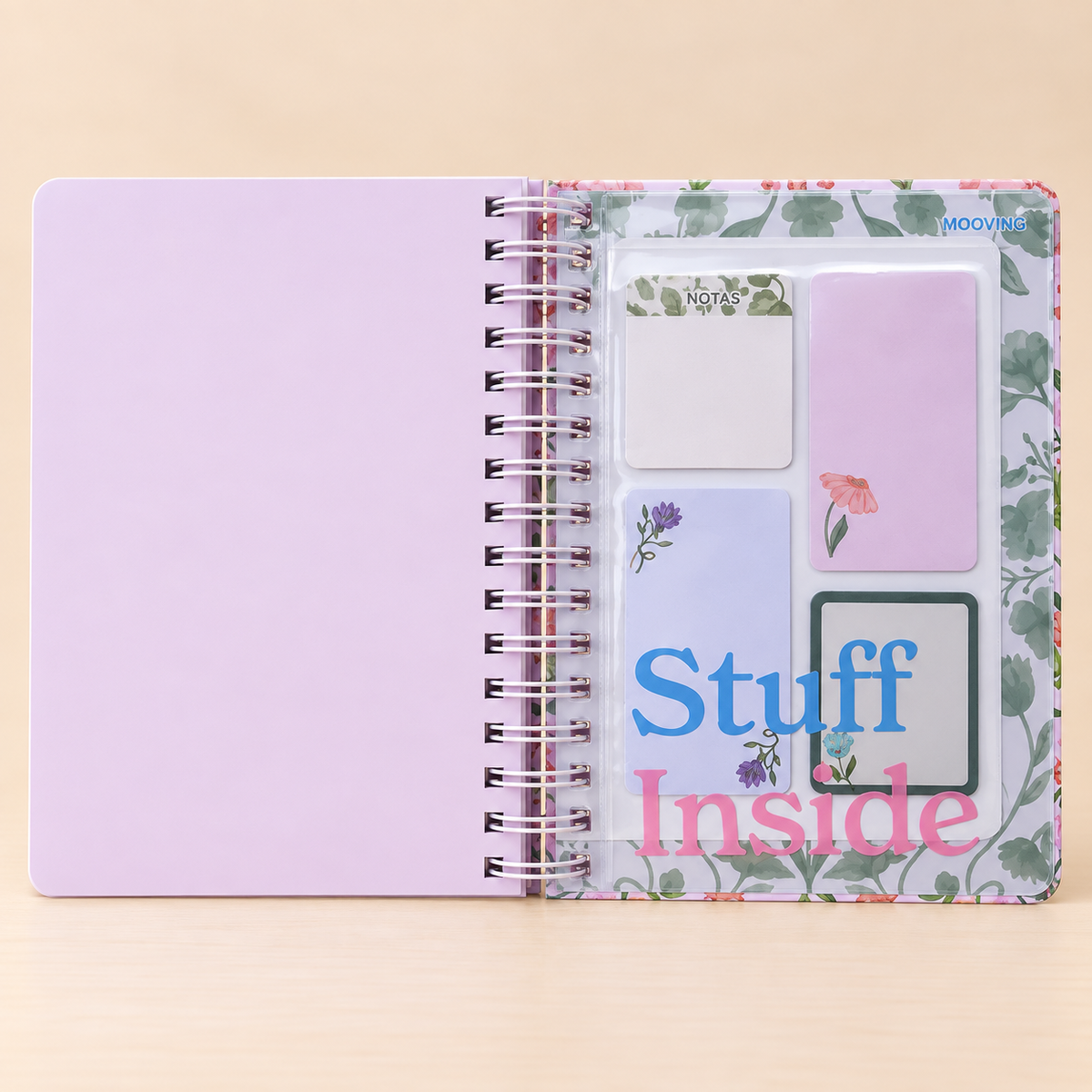 Agenda Mooving Spring 2027 semanal con espiral