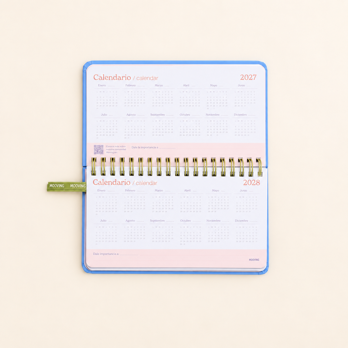 Agenda Mooving pocket Storybook 2027 semanal con espiral