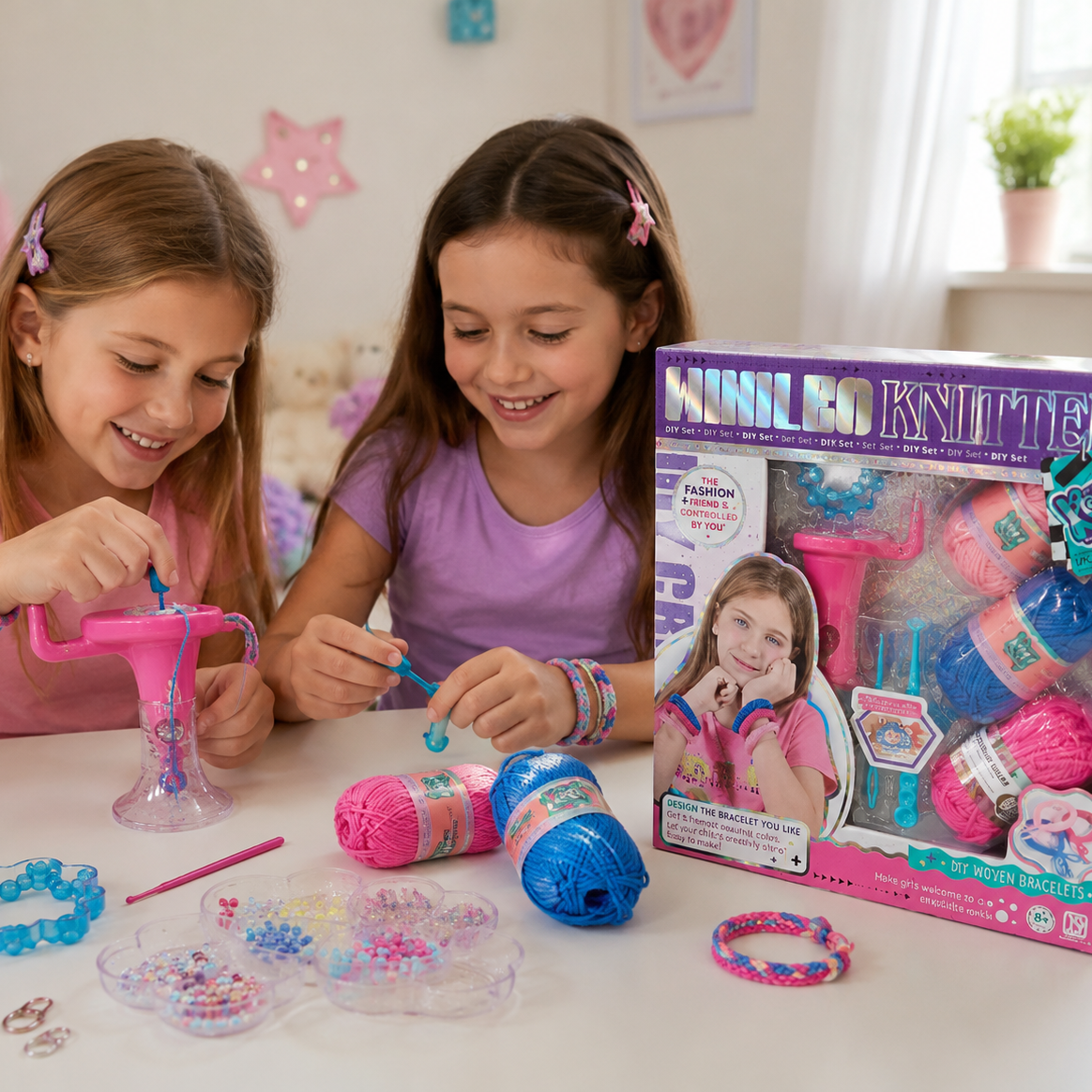 Mini Loom Knitter – Kit para Tejer Pulseras DIY