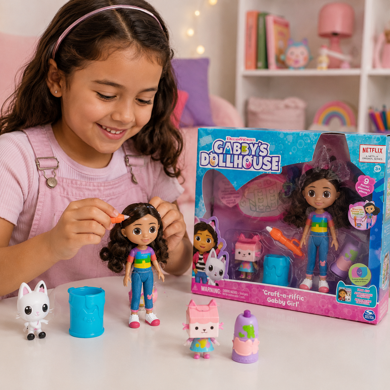 Gabby's Dollhouse – Muñeca Craft-a-riffic Gabby Girl con Accesorios