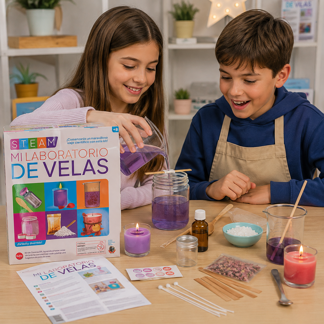 Mi Laboratorio de Velas STEAM – Kit Científico para Crear Velas