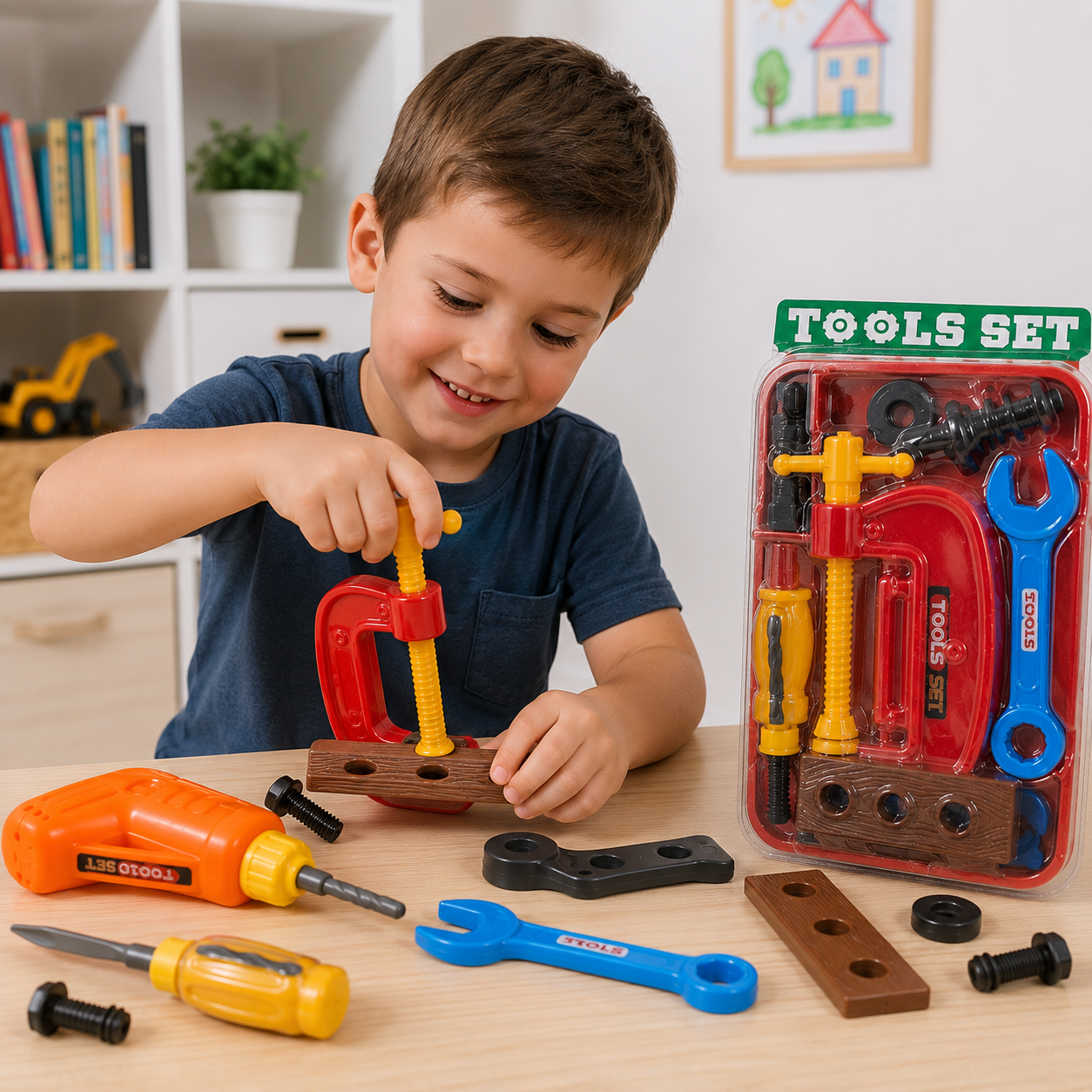 Set de Herramientas de Juguete para Niños – Tool Set con Accesorios