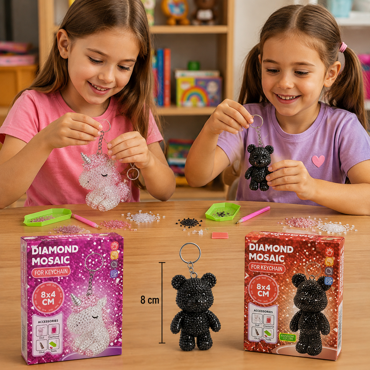 Kit Creativo Diamond Mosaic – Llavero con Diamantes