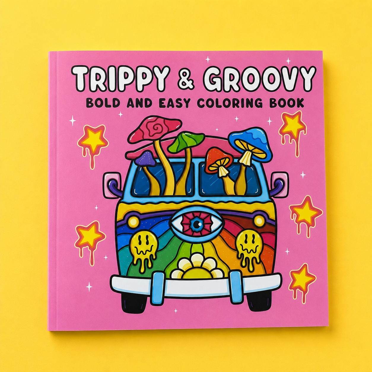 Trippy & Groovy: Libro Para Colorear Psicodélico