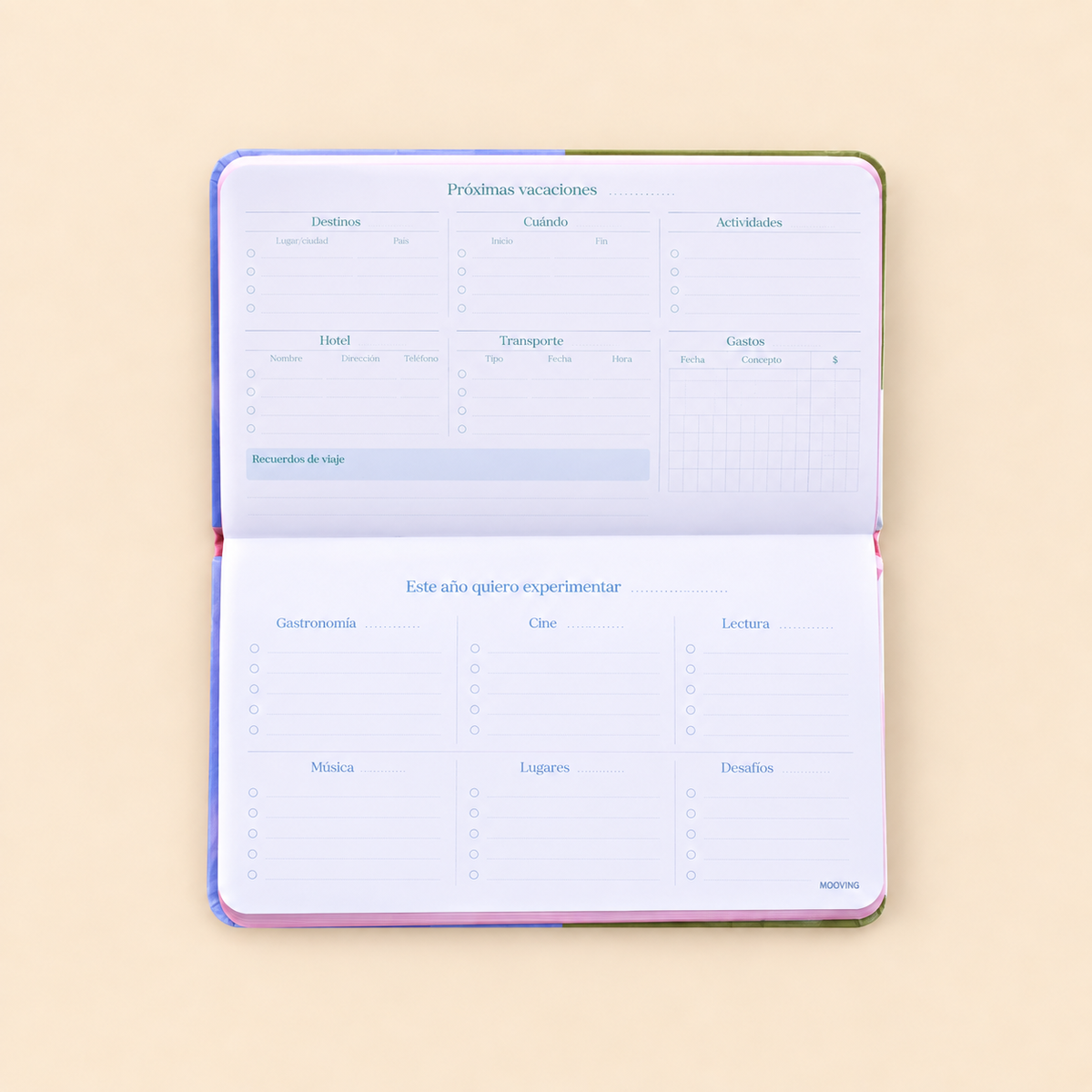 Agenda Mooving pocket Chromatic 2027 semanal cosida