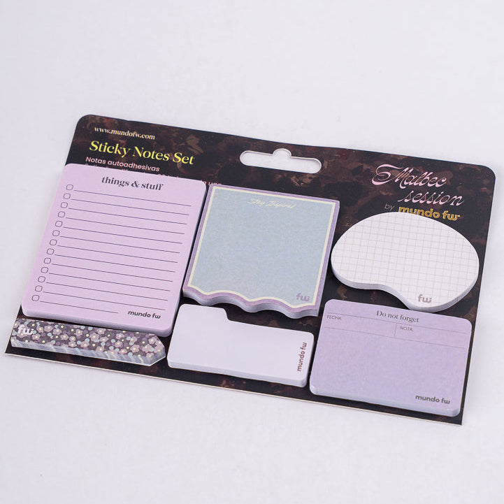 Sticky Notes Set Malbec - FW