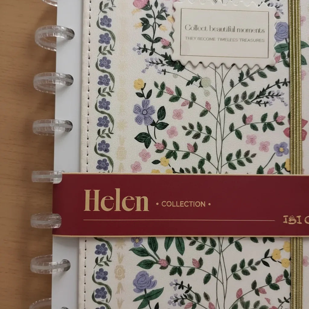 Cuaderno A5 Con Discos Colección Helen Ibi Craft