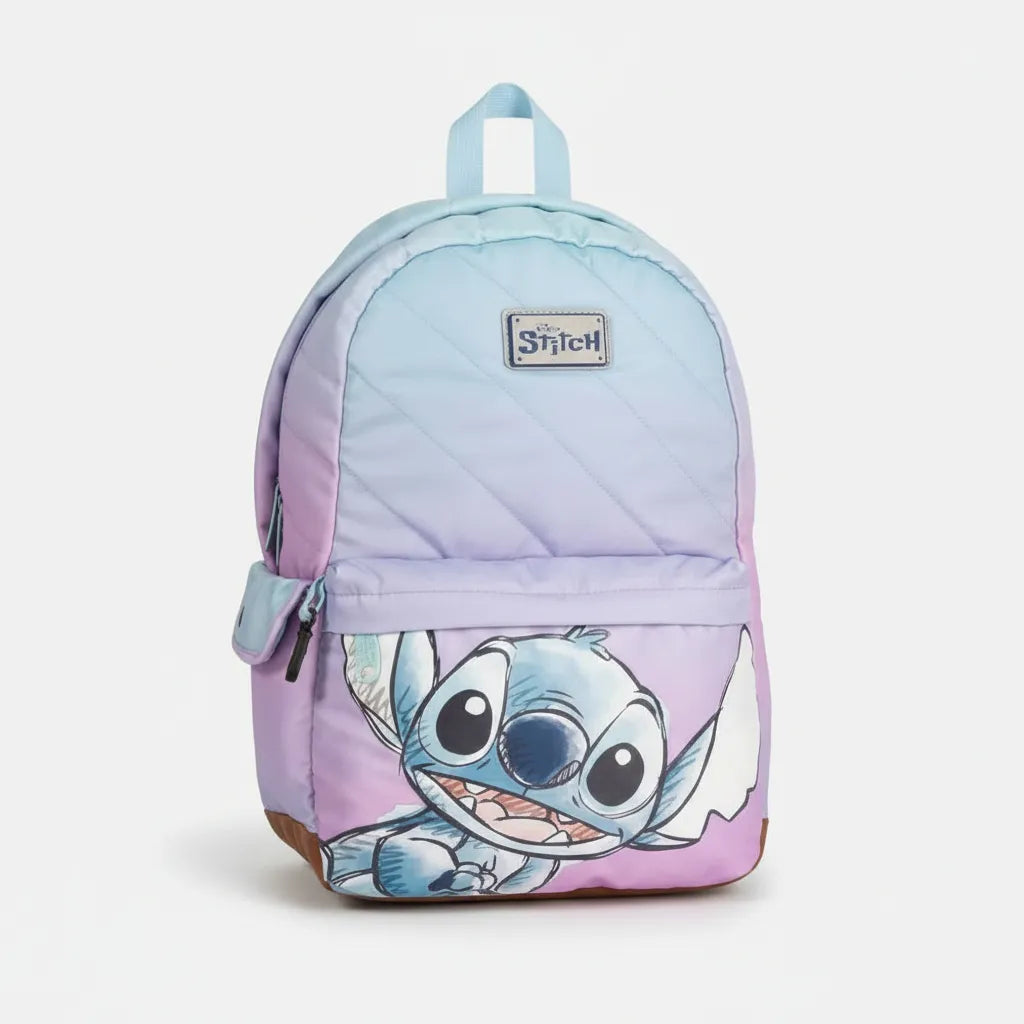 Mochila Mooving Stitch Lilac Espalda 20lts Notebook Escolar Lila Stitch (Copia)