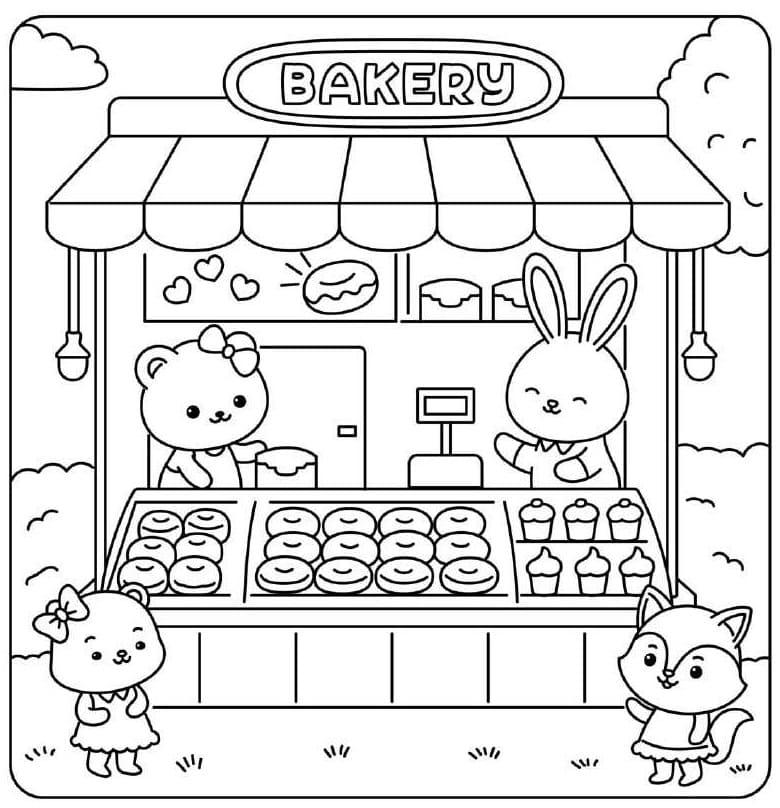 Libro para Colorear Fuzzy Friends – Super Cute Coloring Book