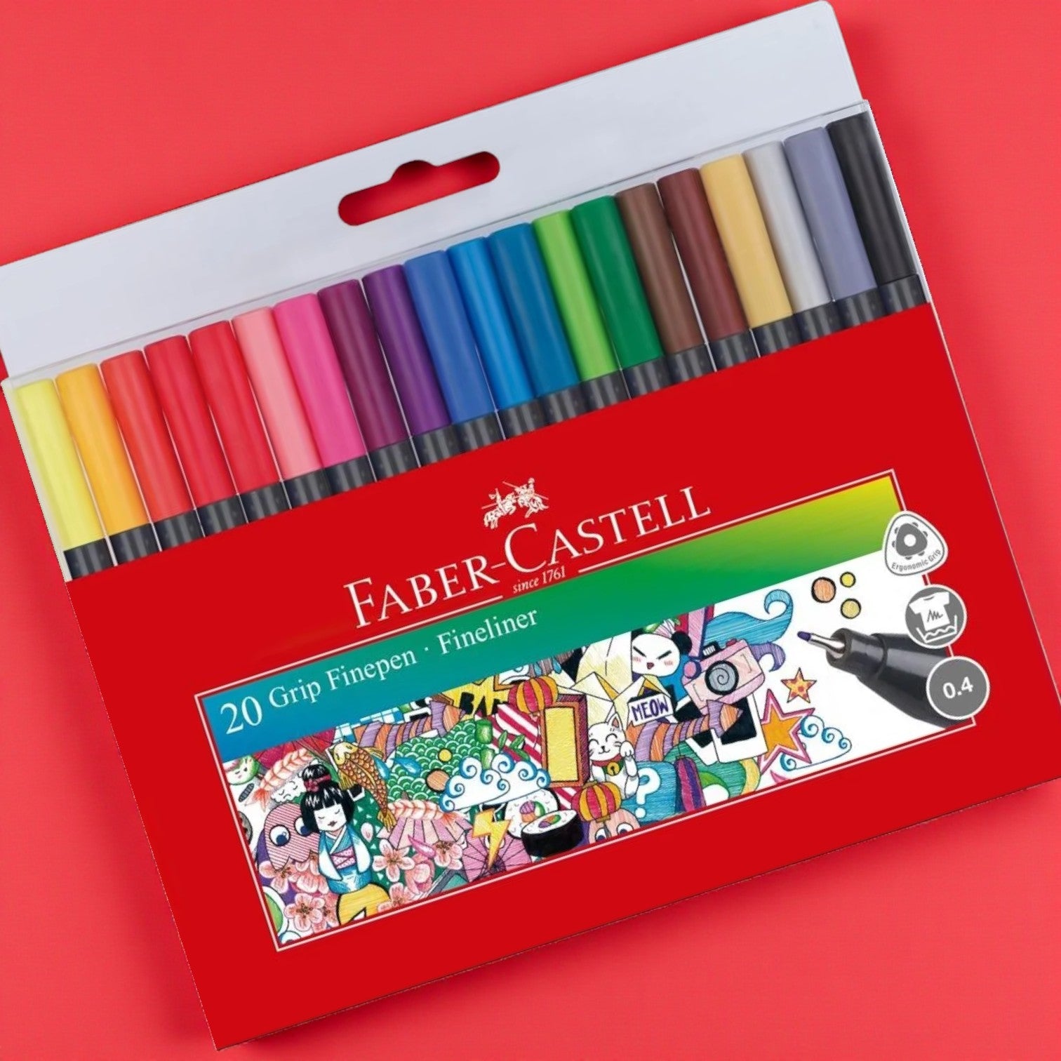 Set FABER CASTEL fibras de colores 0.4mm