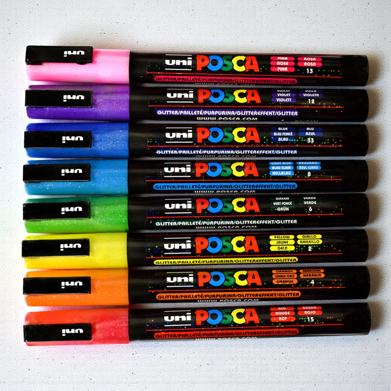 Posca PC-3ML Glitter Set