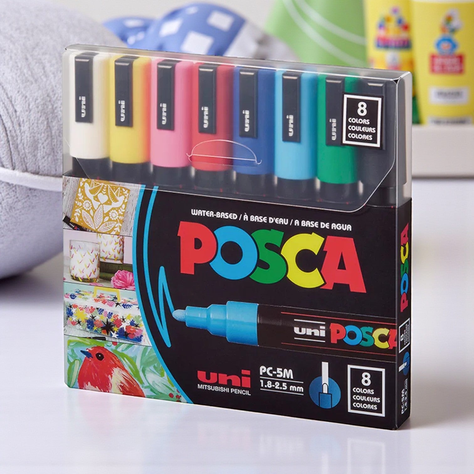SET Posca 1.8 - 2.5 mm Pack X 8 Clasicos