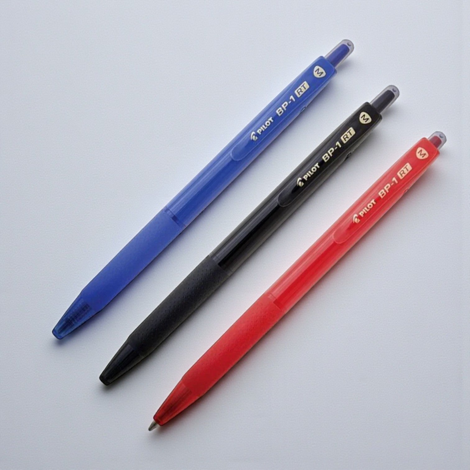 Set de 3 lapiceras Pilot BP-1 RT Fine 0.7mm