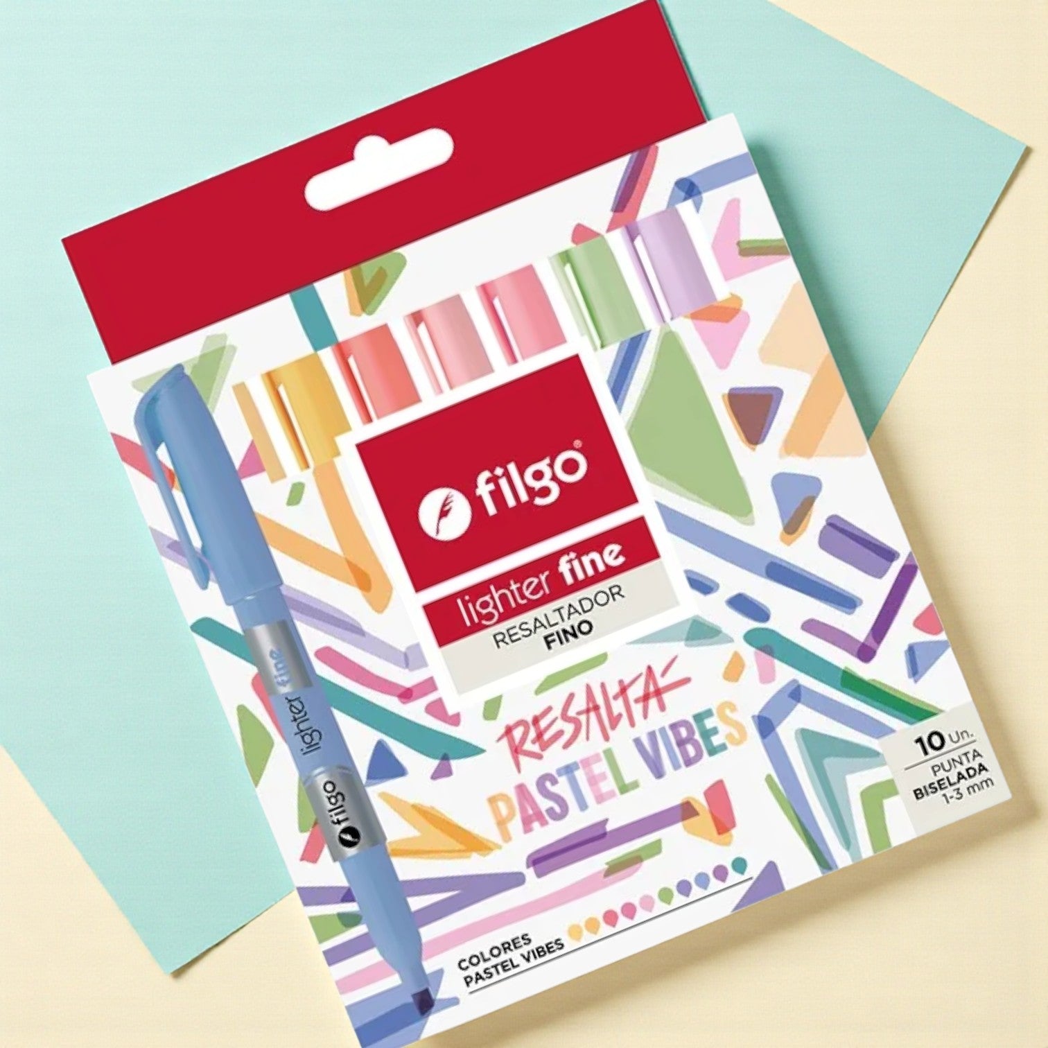Resaltadores Filgo Lighter Fine X 10 Colores Pastel Vibes