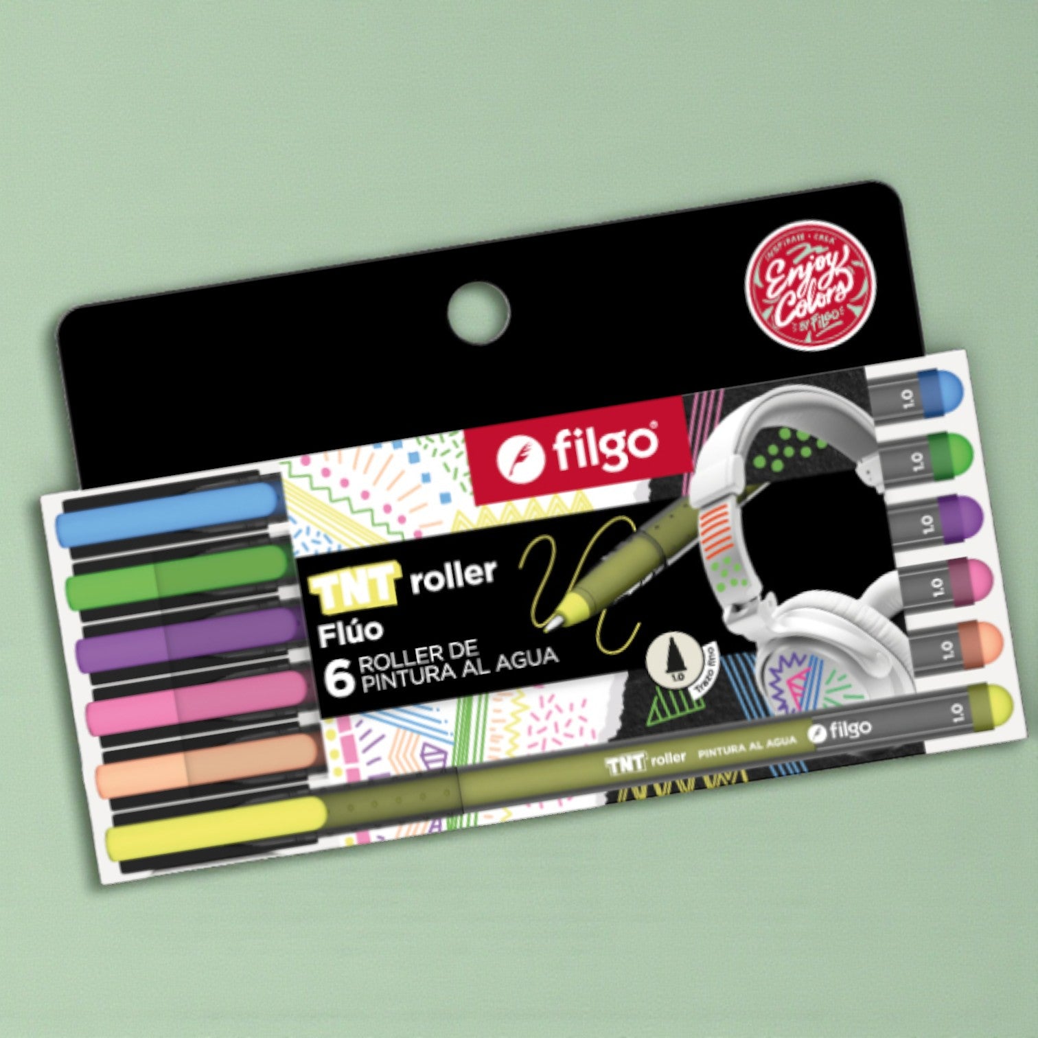 Filgo TNT Roller Flúo – Set x6 (Pintura al Agua)