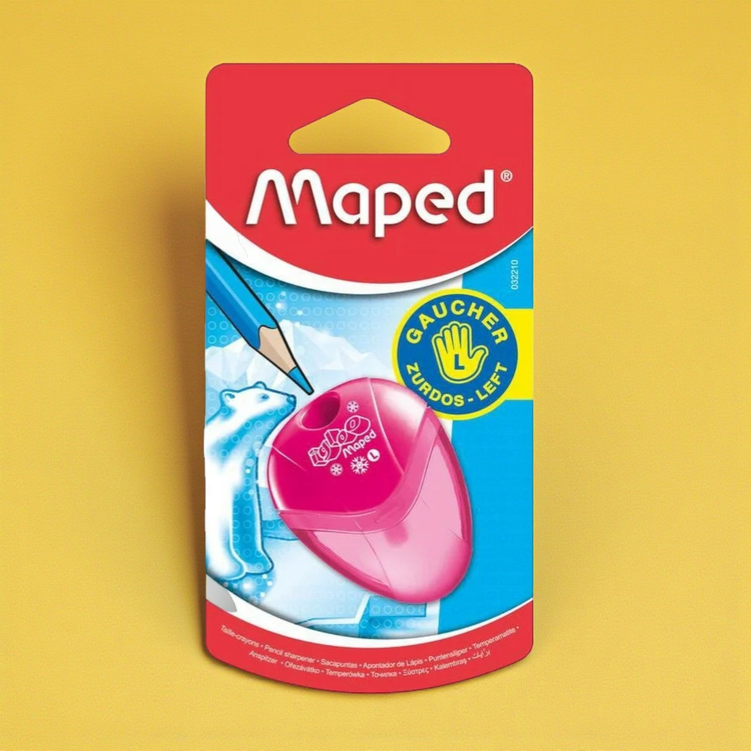 Sacapuntas Maped para zurdos - Con deposito