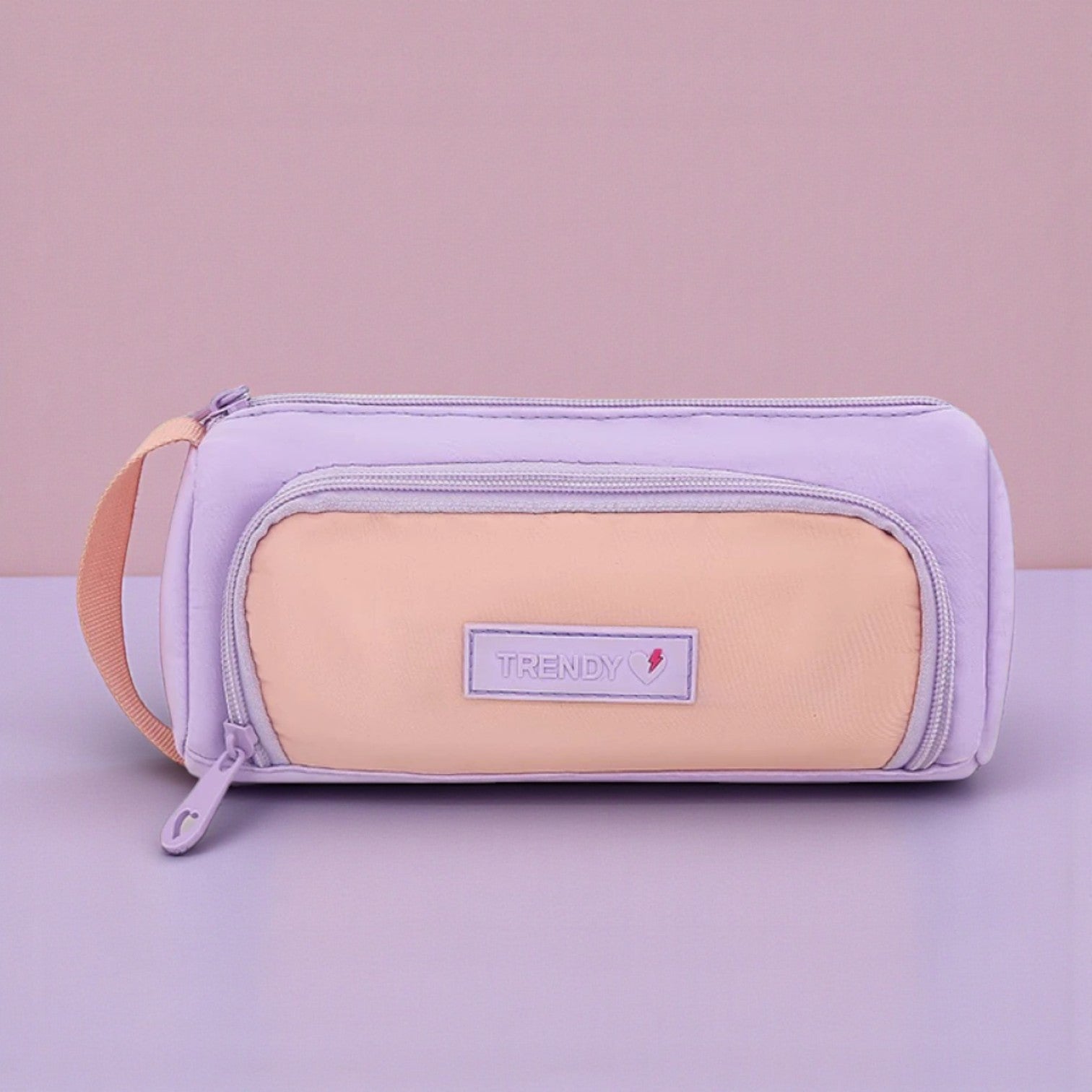 Cartuchera Trendy - Lila y rosa