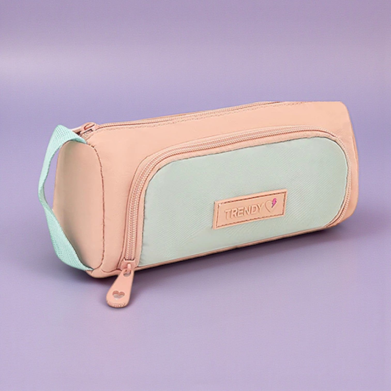 Cartuchera Trendy - Lila y rosa