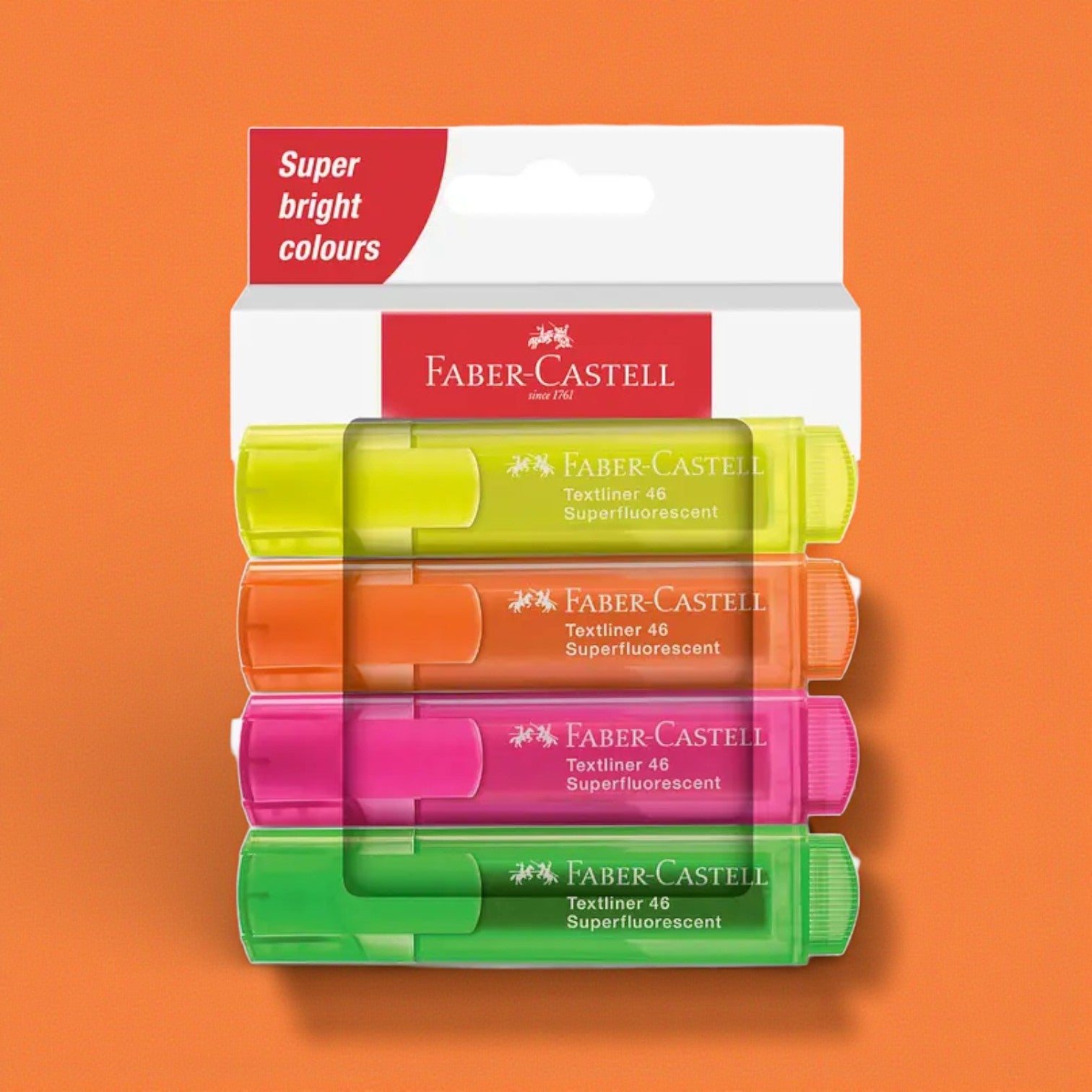 Resaltadores FaberCastell Textliner 46 – Colores Superfluorescentes